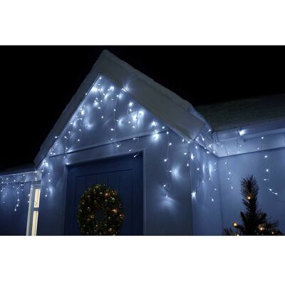 Springos LED krápníky - 14,5m, 300LED, 8 funkcí, IP44, studená bílá Springos LED krápníky - 14,5m, 300LED, 8 funkcí, IP44, studená bílá