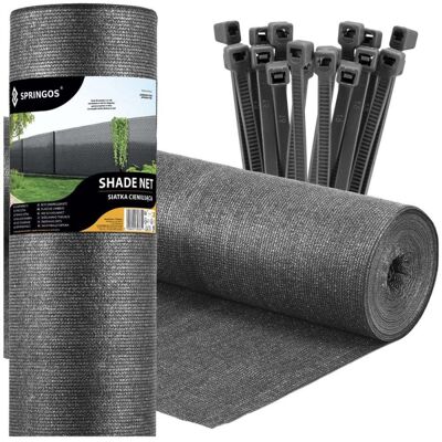 Stínící tkanina 120cm x 25m 90% zastínění SPRINGOS SN0066 světle grafitová Stínící tkanina 120cm x 25m 90% zastínění SPRINGOS SN0066 světle grafitová