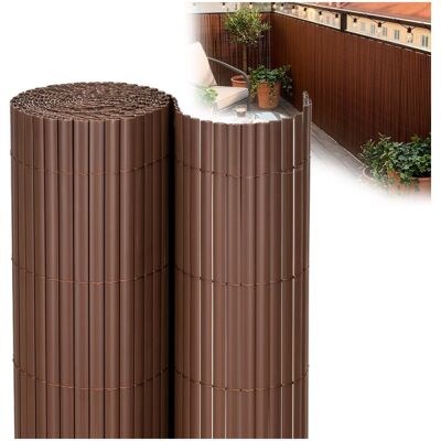 PVC zástěna 1,6x5 m na balkon plot SPRINGOS GA0247 hnědá PVC zástěna 1,6x5 m na balkon plot SPRINGOS GA0247 hnědá
