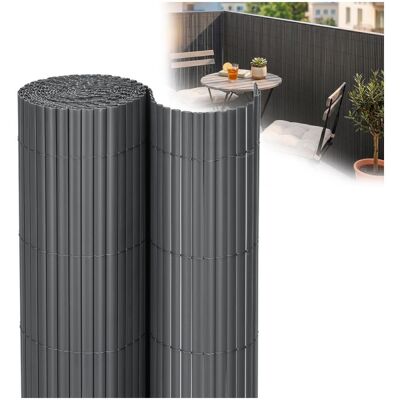 PVC zástěna 1,4x5 m na balkon plot SPRINGOS GA0241 šedá PVC zástěna 1,4x5 m na balkon plot SPRINGOS GA0241 šedá