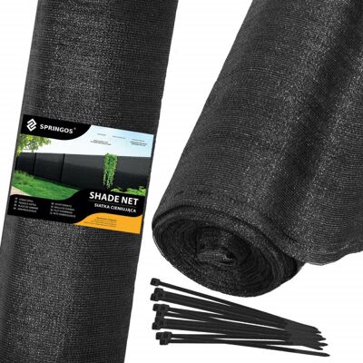 Stínící tkanina 150cm x 10m, 90% zastínění, černá SPRINGOS SN0040 Stínící tkanina 150cm x 10m, 90% zastínění, černá SPRINGOS SN0040