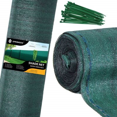Stínící tkanina 150cm x 50m, 65% zastínění, zelená SPRINGOS SN0021 Stínící tkanina 150cm x 50m, 65% zastínění, zelená SPRINGOS SN0021