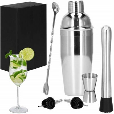 Barmanská sada 6ks 750 ml SPRINGOS Steward KI0014 stříbrná Barmanská sada 6ks 750 ml SPRINGOS Steward KI0014 stříbrná