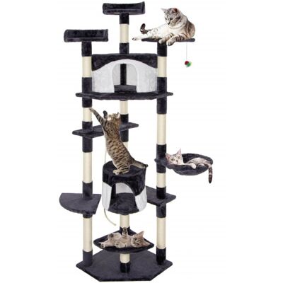 Škrabadlo pro kočky - Domeček Lux 11 pater 203 cm SPRINGOS PA1045 Škrabadlo pro kočky - Domeček Lux 11 pater 203 cm SPRINGOS PA1045