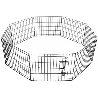 Ohrádka pro zvířata Springos - 160x47cm - Složitelný kovový výběh Ohrádka pro zvířata Springos - 160x47cm - Složitelný kovový výběh
