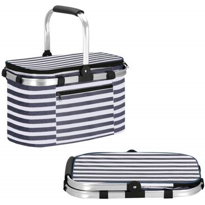 Chladící taška 28l, modro-bílé pruhy SPRINGOS BELICE Chladící taška 28l, modro-bílé pruhy SPRINGOS BELICE
