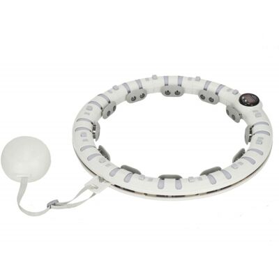 Chytrá hula hoop obruč se závažím SPRINGOS FA1032 bílá Chytrá hula hoop obruč se závažím SPRINGOS FA1032 bílá