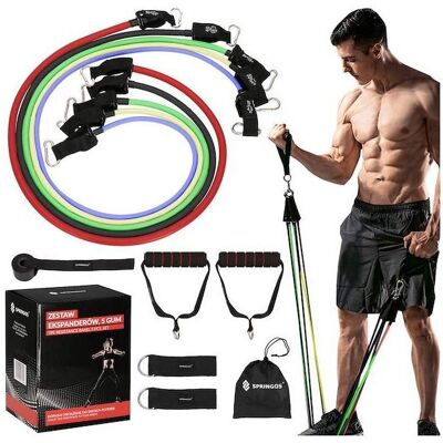 Springos Odporové Pásy - Nastavitelný Odpor pro Fitness Springos Odporové Pásy - Nastavitelný Odpor pro Fitness