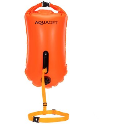 Springos Plavecká bójka 15 l se suchou kapsou AQUAGET AQ0036 oranžová Springos Plavecká bójka 15 l se suchou kapsou AQUAGET AQ0036 oranžová