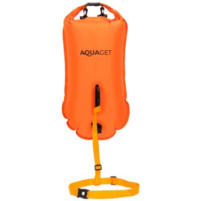 Springos Plavecká bójka 35 l se suchou kapsou AQUAGET AQ0037 oranžová Springos Plavecká bójka 35 l se suchou kapsou AQUAGET AQ0037 oranžová