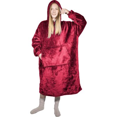 HomeLife Televizní mikina s kapucí HOODIE, S-XXL bordó (š:88cm, v:112cm)-88112K HomeLife Televizní mikina s kapucí HOODIE, S-XXL bordó (š:88cm, v:112cm)-88112K
