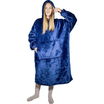 HomeLife Televizní mikina s kapucí HOODIE, S-XXL modrá (š:88cm, v:112cm)-88112M HomeLife Televizní mikina s kapucí HOODIE, S-XXL modrá (š:88cm, v:112cm)-88112M