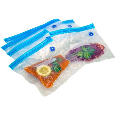 De Gusto Náhradní zip sáčky k vakuovací sadě MAXI FRESH, 10 ks De Gusto Náhradní zip sáčky k vakuovací sadě MAXI FRESH, 10 ks