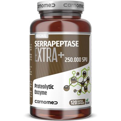CARNOMED Serrapeptase EXTRA + 250.000SPU - Doplňky stravy CARNOMED Serrapeptase EXTRA + 250.000SPU - Doplňky stravy