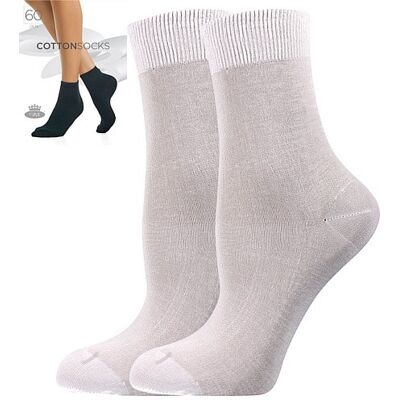 Boma COTTON socks 60 DEN punčochové ponožky Lady B - 6 párů 39-42 bílá Dámské Boma COTTON socks 60 DEN punčochové ponožky Lady B - 6 párů 39-42 bílá Dámské