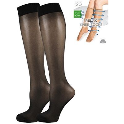 Boma RELAX knee-socks 20 DEN punčochové podkolenky Lady B - 6 párů UNI černá Dámské Boma RELAX knee-socks 20 DEN punčochové podkolenky Lady B - 6 párů UNI černá Dámské