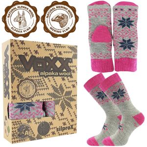 ALTA SET dárkové balení PALČÁKY + PONOŽKY VoXX 39-42 sv. šedá / růžová Pánské ALTA SET dárkové balení PALČÁKY + PONOŽKY VoXX 39-42 sv. šedá / růžová Pánské