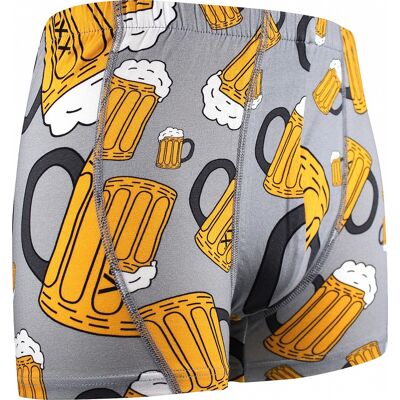 Lonka KEVIN pánské pivní elastické boxerky - PiVoXX sv. šedá XL Pánské Lonka KEVIN pánské pivní elastické boxerky - PiVoXX sv. šedá XL Pánské