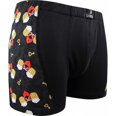 Lonka KAMIL image pánské elastické boxerky - LOVE černá XXL Pánské Lonka KAMIL image pánské elastické boxerky - LOVE černá XXL Pánské