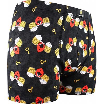 Lonka KEVIN IMAGE pánské pivní elastické boxerky - LOVE XXL Pánské Lonka KEVIN IMAGE pánské pivní elastické boxerky - LOVE XXL Pánské