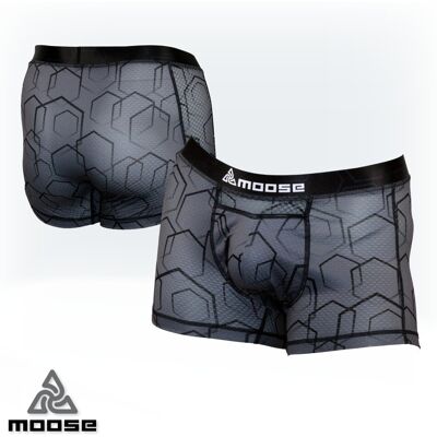 STELLAR BOXER pánské funkční boxerky Moose šedá L Pánské STELLAR BOXER pánské funkční boxerky Moose šedá L Pánské