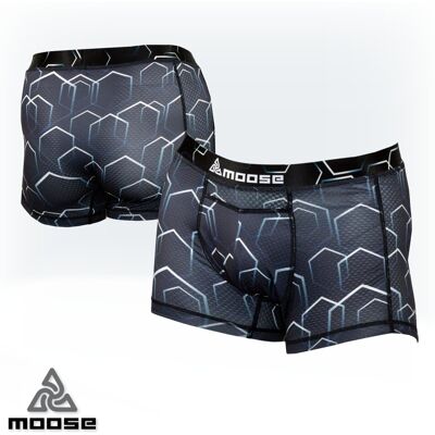 STELLAR BOXER pánské funkční boxerky Moose černá S Pánské STELLAR BOXER pánské funkční boxerky Moose černá S Pánské