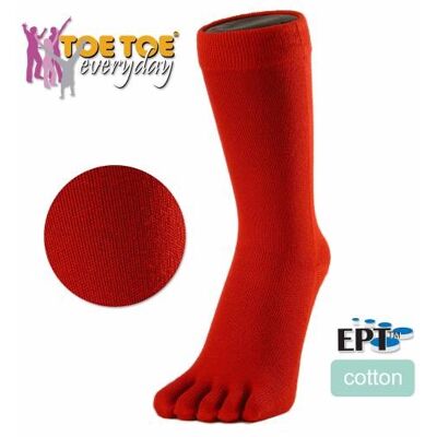 CLASSIC prstové ponožky ToeToe červená Pánské CLASSIC prstové ponožky ToeToe červená Pánské