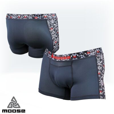 TABIT BOXER MEN pánské rychleschnoucí funkční boxerky Moose šedá XS Pánské TABIT BOXER MEN pánské rychleschnoucí funkční boxerky Moose šedá XS Pánské