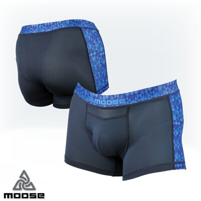TABIT BOXER MEN pánské rychleschnoucí funkční boxerky Moose modrá S Pánské TABIT BOXER MEN pánské rychleschnoucí funkční boxerky Moose modrá S Pánské