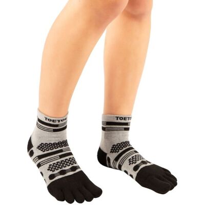 ALL SPORT TRAINER sportovní prstové ponožky ToeToe černá / šedá L Pánské ALL SPORT TRAINER sportovní prstové ponožky ToeToe černá / šedá L Pánské