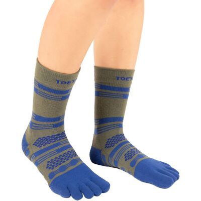 ALL SPORT ANKLE sportovní prstové ponožky ToeToe zelená / modrá M Pánské ALL SPORT ANKLE sportovní prstové ponožky ToeToe zelená / modrá M Pánské