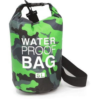 TopQ Vodotěsný vak DRY 5L zelený TopQ Vodotěsný vak DRY 5L zelený