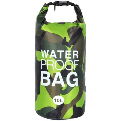 TopQ Vodotěsný vak DRY 10L zelený TopQ Vodotěsný vak DRY 10L zelený
