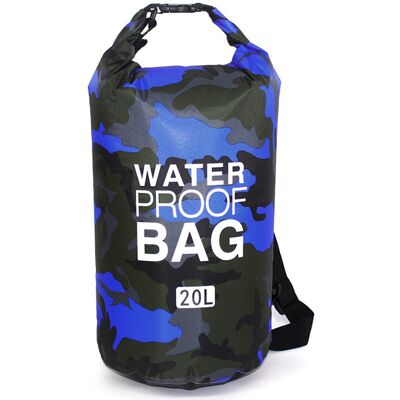 TopQ Vodotěsný vak DRY 20L modrý TopQ Vodotěsný vak DRY 20L modrý