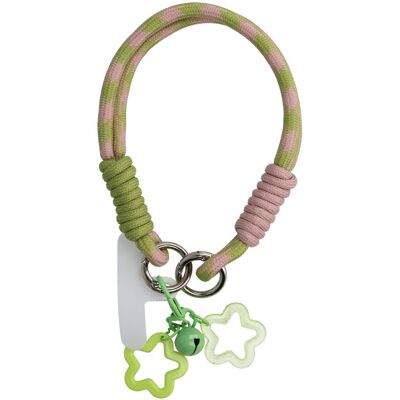 TopQ Šňůrka na mobil FZ-11 green-pink TopQ Šňůrka na mobil FZ-11 green-pink