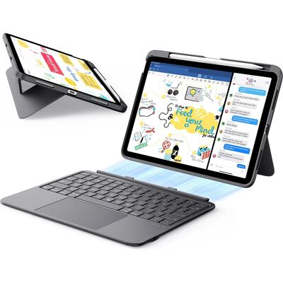 ESR Flex Keyboard Case pro iPad Air 4 5 11 tmavě šedá ESR Flex Keyboard Case pro iPad Air 4 5 11 tmavě šedá