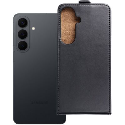TopQ Svislé knížkové pouzdro pro Samsung S26 PLUS Slim Flexi Fresh černé TopQ Svislé knížkové pouzdro pro Samsung S26 PLUS Slim Flexi Fresh černé
