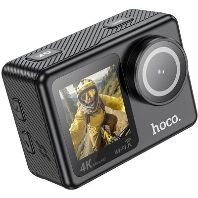 Sportovní kamera Hoco DV101 4K / 30fps se dvěma displeji 1.3" + 2" černá Sportovní kamera Hoco DV101 4K / 30fps se dvěma displeji 1.3" + 2" černá