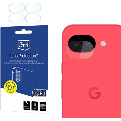 Ochranné sklo na fotoaparát 3mk - Lens Protection (4 pack) - Google Pixel 10a Průhledné Ochranné sklo na fotoaparát 3mk - Lens Protection (4 pack) - Google Pixel 10a Průhledné