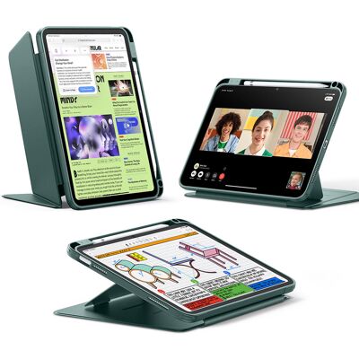 Pouzdro na tablet ESR - Flip Hybrid (with Pencil Holder) - iPad 10 (2022) 10.9 / 11 (2025) / 12 (2026) - tmavě zelené Pouzdro na tablet ESR - Flip Hybrid (with Pencil Holder) - iPad 10 (2022) 10.9 / 11 (2025) / 12 (2026) - tmavě zelené