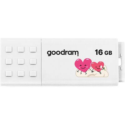Flash disk GOODRAM UME3 16GB USB 3.2 Gen 1 White Valentine Flash disk GOODRAM UME3 16GB USB 3.2 Gen 1 White Valentine