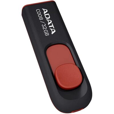 Adata Memory Stick AC008-32G-RKD USB 2.0 FlashDrive 32GB černá červená Adata Memory Stick AC008-32G-RKD USB 2.0 FlashDrive 32GB černá červená