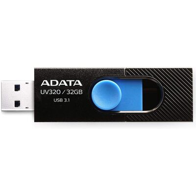 Adata Memory Stick AUV320-32G-RBKBL USB 3.1 FlashDrive 32GB černá modrá Adata Memory Stick AUV320-32G-RBKBL USB 3.1 FlashDrive 32GB černá modrá