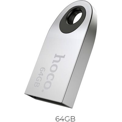 Flash disk 64GB USB 2.0 (USB-A) Hoco mini UD9 stříbrná Flash disk 64GB USB 2.0 (USB-A) Hoco mini UD9 stříbrná