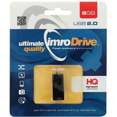 Imro Edge USB Flash 8GB - USB 2.0, Černá Imro Edge USB Flash 8GB - USB 2.0, Černá