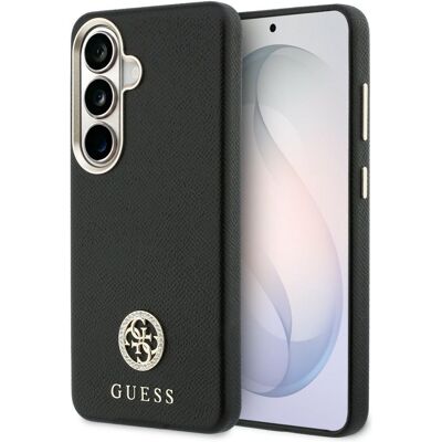 Guess - Rhinestone Round Logo (GUHMS26SPGCRMDEK) - Samsung Galaxy S26 - Černá Guess - Rhinestone Round Logo (GUHMS26SPGCRMDEK) - Samsung Galaxy S26 - Černá