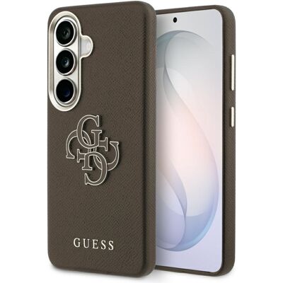 Kryt Guess Grained Big 4G Metal Logo Samsung Galaxy S26 hnědý Kryt Guess Grained Big 4G Metal Logo Samsung Galaxy S26 hnědý