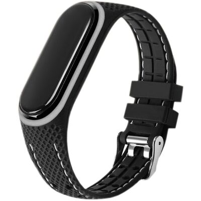 TopQ Elastomerový řemínek Lifestyle pro XIAOMI Mi Band 7 černý (03) TopQ Elastomerový řemínek Lifestyle pro XIAOMI Mi Band 7 černý (03)