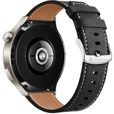 Řemínek pro Samsung Galaxy Watch Forcell F-Design FS21 perforovaný z ekologické kůže 20 mm černý Řemínek pro Samsung Galaxy Watch Forcell F-Design FS21 perforovaný z ekologické kůže 20 mm černý