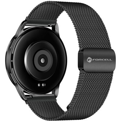 Řemínek pro Samsung Galaxy Watch Forcell F-Design FS11 magnetický ocelový 20 mm černý Řemínek pro Samsung Galaxy Watch Forcell F-Design FS11 magnetický ocelový 20 mm černý